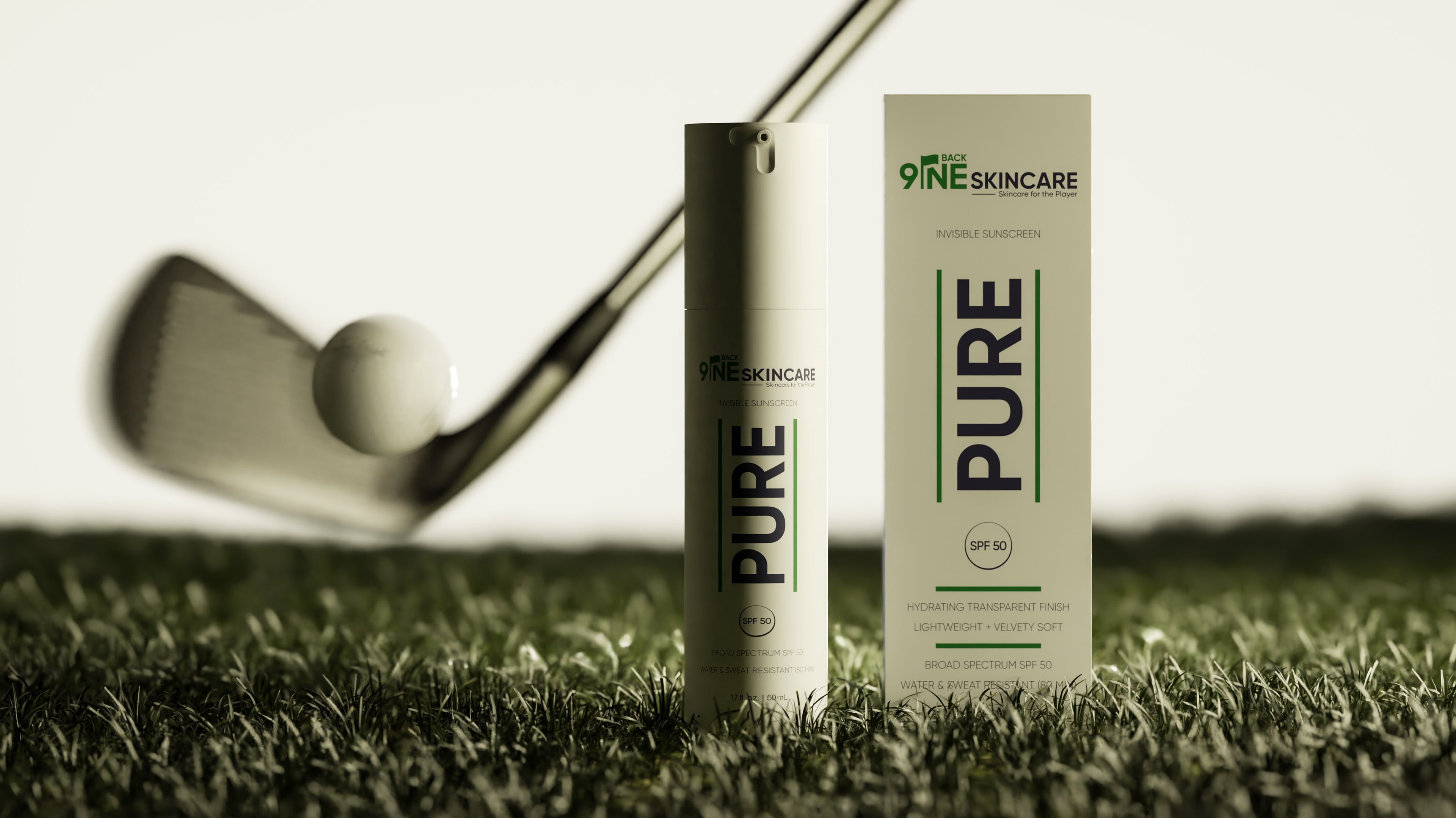 Back9ine Skincare SPF 50 sunscreen for the golf community