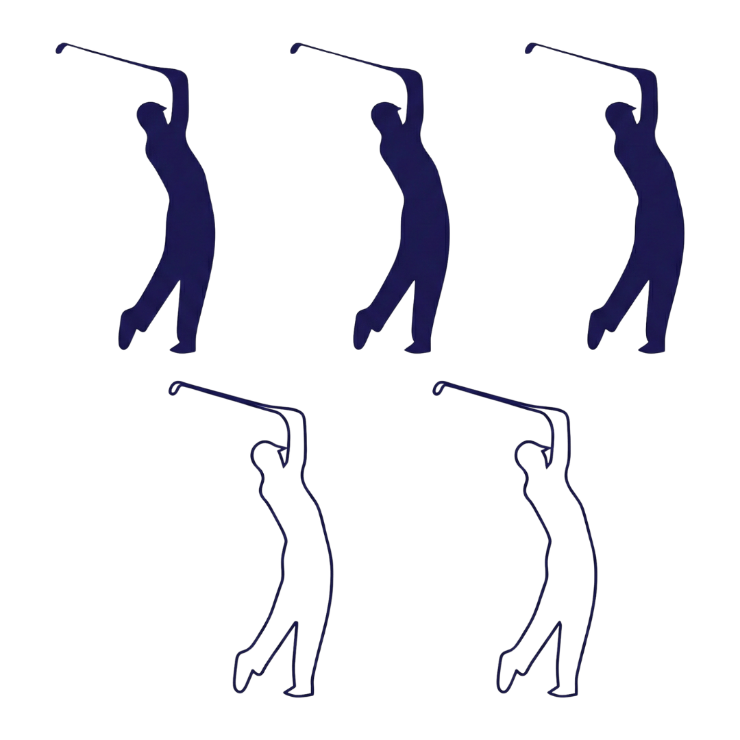3 out of 5 golfers graphic showing skin cancer and melanoma risk from sunburn