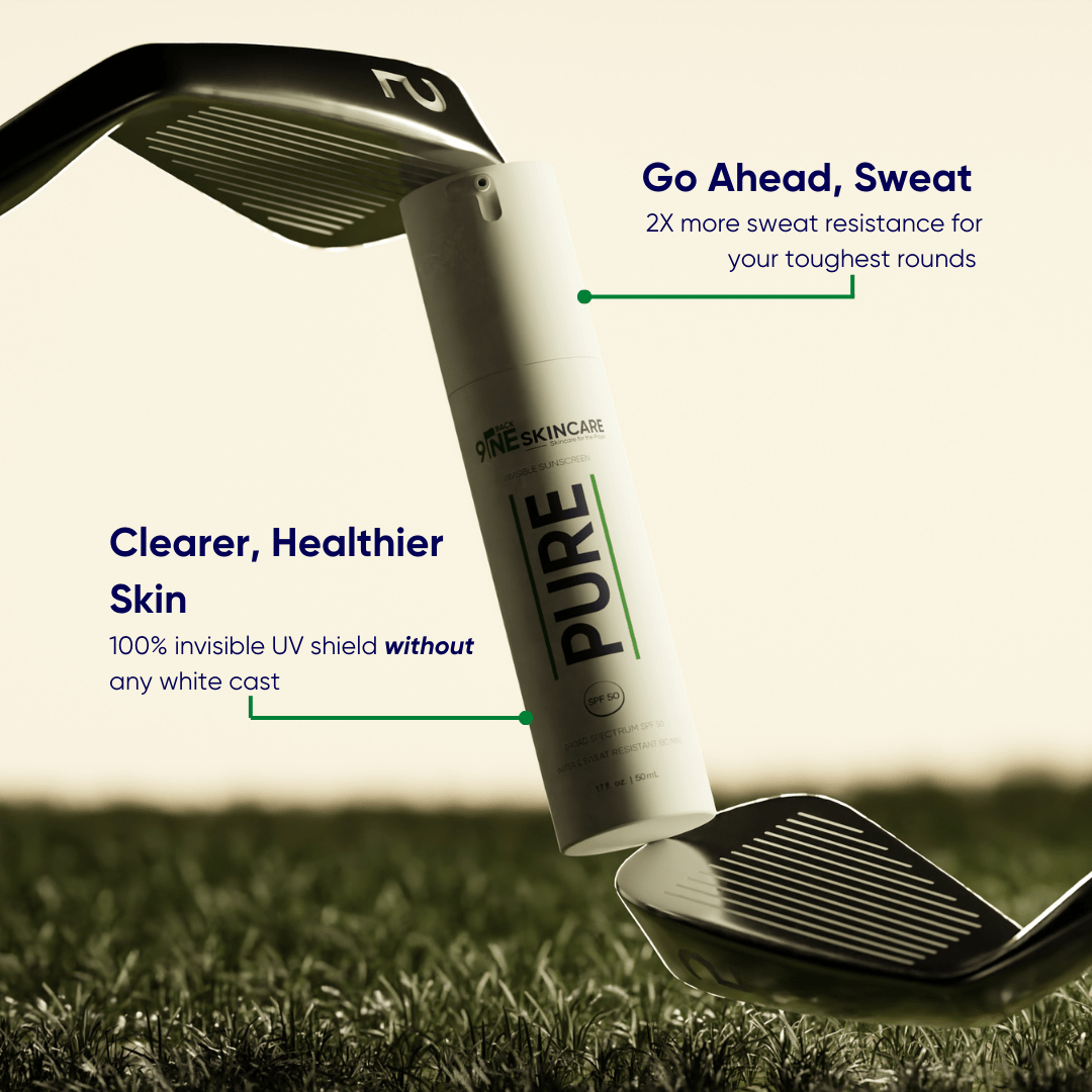 PURE invisible hydrogel SPF 50 sunscreen with maximum sweat resistance and zero white cast finish