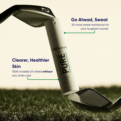 PURE invisible hydrogel SPF 50 sunscreen with maximum sweat resistance and zero white cast finish